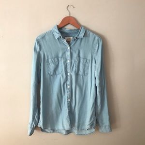 SUPER soft chambray button up